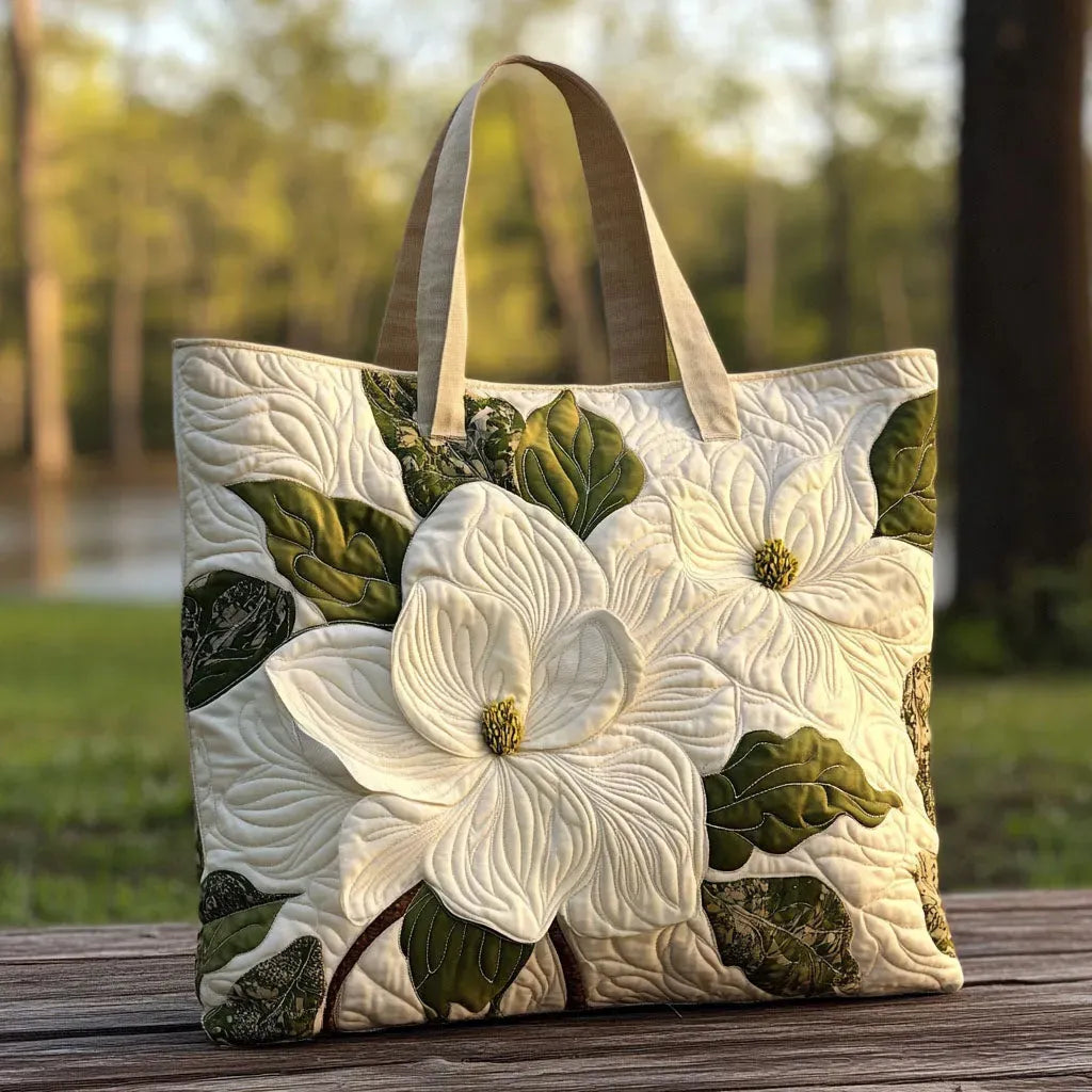 Elegant quiltet tote bag