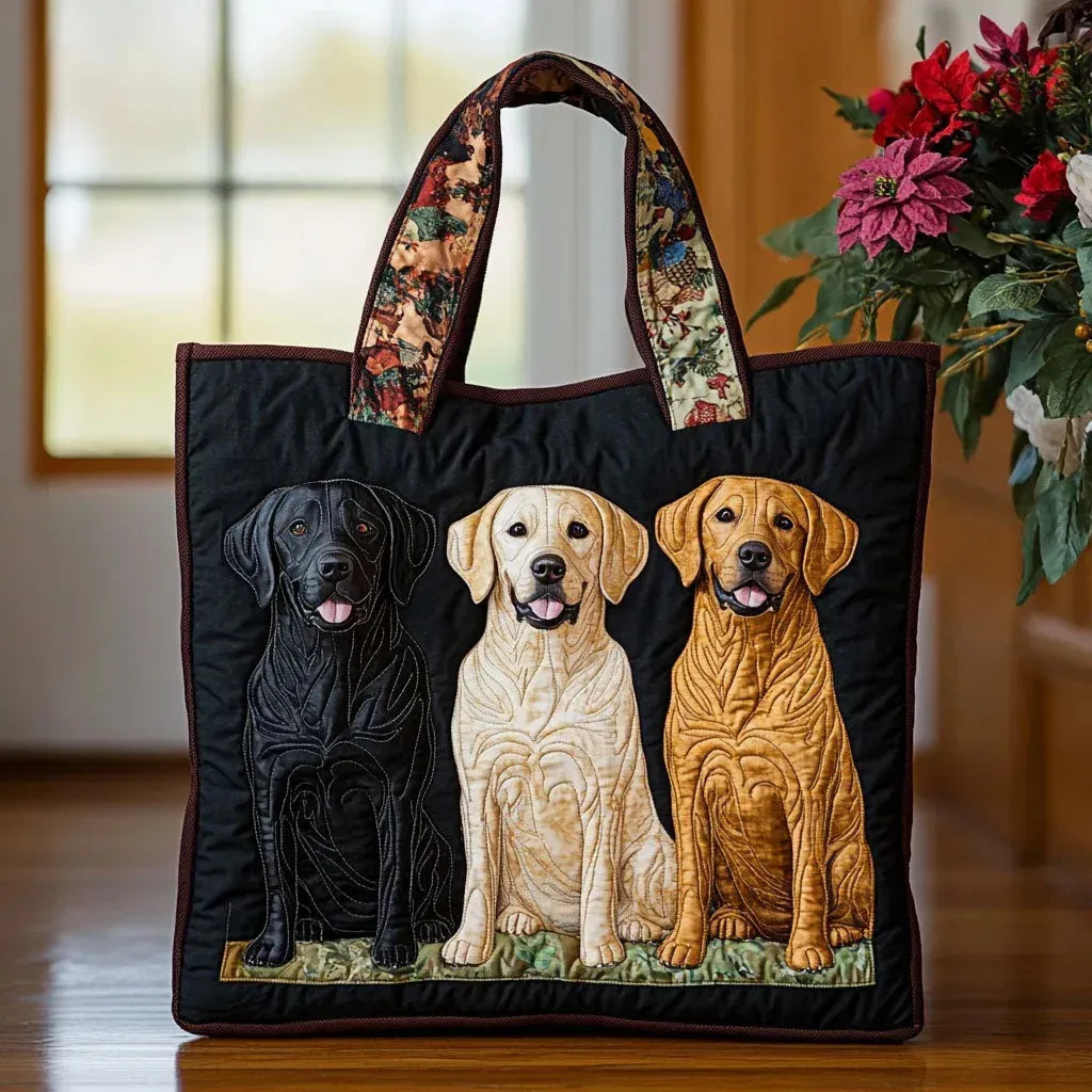 Håndlaget Veske Tre Labradorer