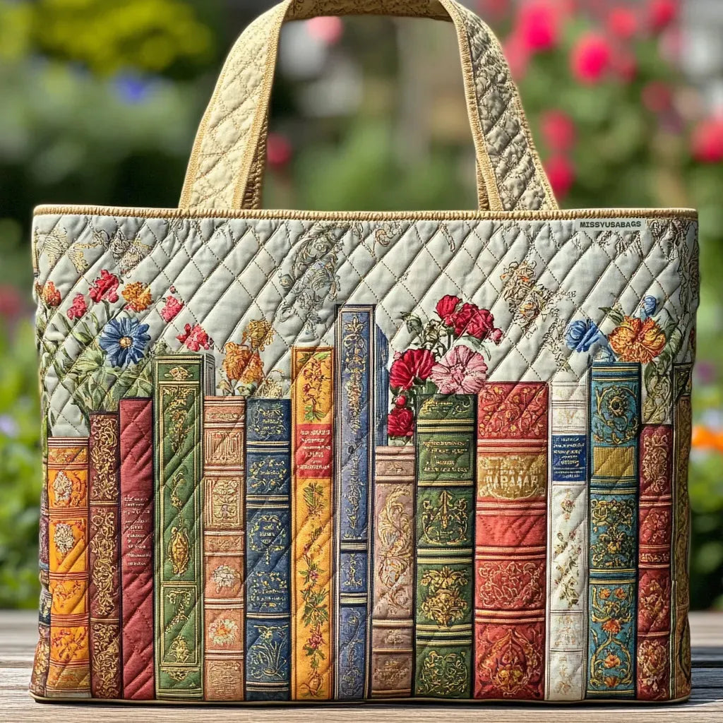 Håndlaget veske med bibliotek